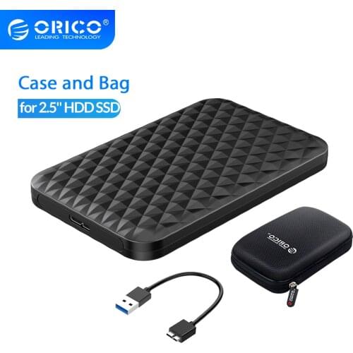 ORICO SATA to USB 3.0 Adapter External Hard Disk Case SSD HDD Enclosure 5Gbps Tool-free for 9.5mm 7mm 2.5" SATA HDD SSD