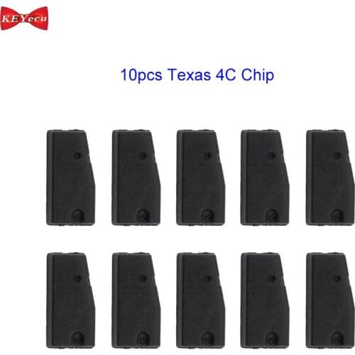 KEYECU 10pcs Texas 4C Transponder Chip Blank Car Key Chip for Toyota for Lexus for Infiniti