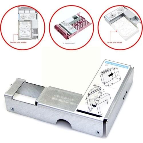 1Pcs 3.5" TO 2.5" SAS/ SATA HDD Bracket Tray Caddy R510 0X968D R520 R710 R720xd Converter R730xd R420 T630 R310 Adapter For X1X5