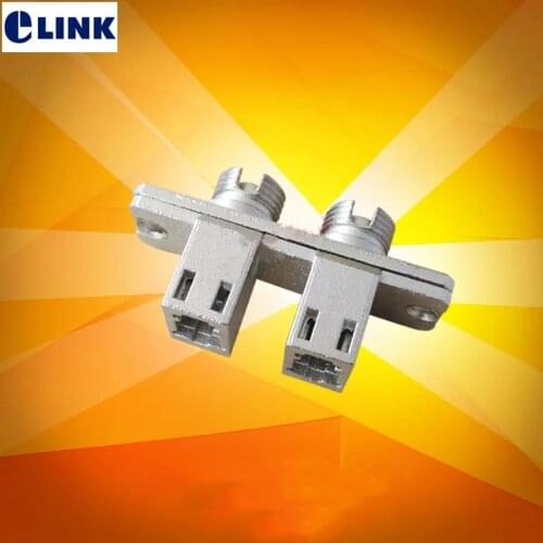 LC-FC hybrid duplex adapter FTTH fiber optic connector female to female FF dual DX SM MM coupler wholesale free shipping ELINK