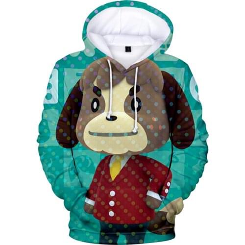 Luckyfridayf Kawaii Casual Animal Crossing Boy girls Hoodies Sweatshirts Streetwear Pullover Harajuku Personality Hooded