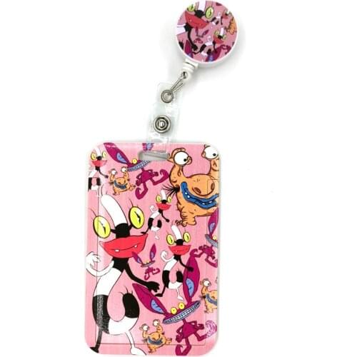 Ohh Real Monsters Cute Credit Card Cover Lanyard Bags Retractable Badge Reel Student Nurse Exhibition Enfermera Name Clips Card