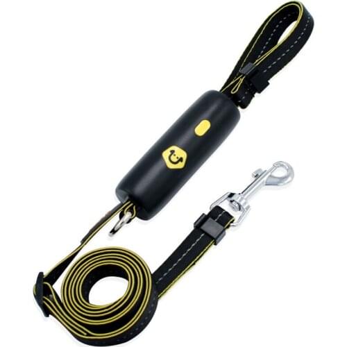 Patent! Explosion-proof pet products leash explosion-proof red dog leash small and medium dog leash Corgi leash