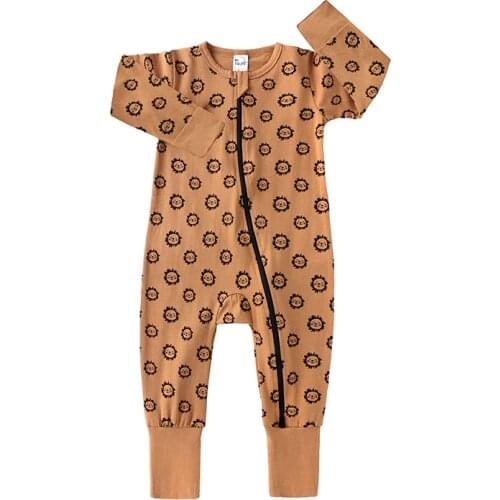 Newborn Baby Footies Footed Pajamas Cartoon Cotton Clothes for Baby Boys Baby Girls Spring Autumn Costumes Body suit for girls