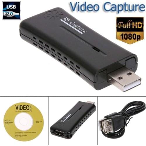 Portable USB 2.0 Easycap Video Capture Card Recording Adapter 720P HDMI TV Capture Device Easy cap For Windows XP/Vista/7/8/10