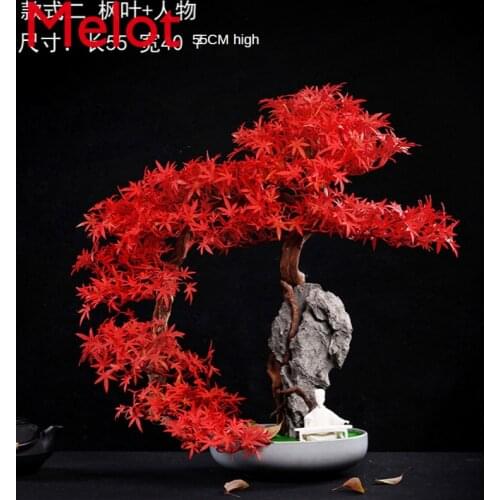Root Carving Crafts Artificial Greeting Pine Tree Bouldering New Chinese Book Desktop Living Room Desktop Bonsai Decoration