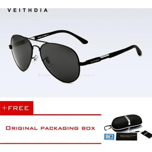 VEITHDIA Brand Polarized Mens Sunglasses Designer Aluminum Magnesium+Alloy Men Driving Glasses Sun Glasses Eyewear male shades