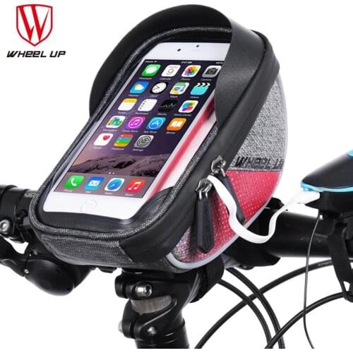 Wheel UP Bike Phone Holder 6.0 inch Waterproof Smart Mobile Cell Phone Mount Bracket Bicycle Handlebar GPS Stand Phone Holder
