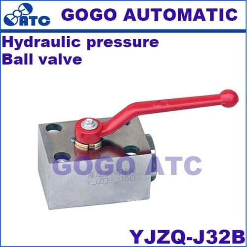 High quality hydraulic pressure ball valve YJZQ-J32B 40*3.1 carbon steel high pressure manifold mounting plate type