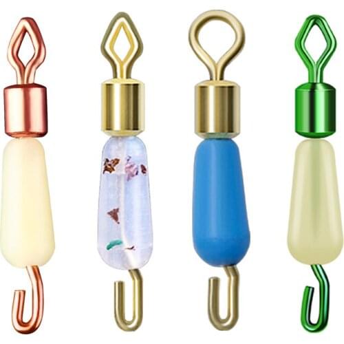 Line Clips Fishing Quick Silicone Sub-clip Fast Anti-wrap Eight-ring Connector Sub-line Thread Subline Clamp Fishing Accessories