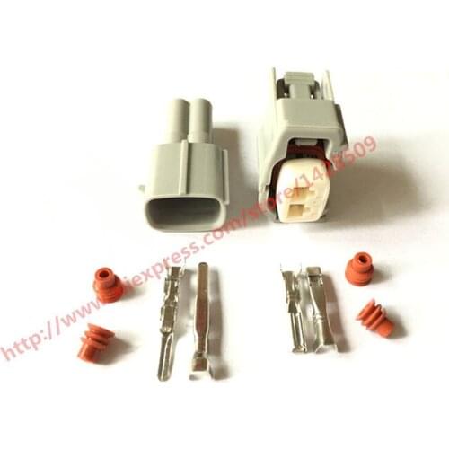 10 Set 2 Pin Female Male Sumitomo Knock Sensor Connector Socket For Toyata Corolla 90980-11875