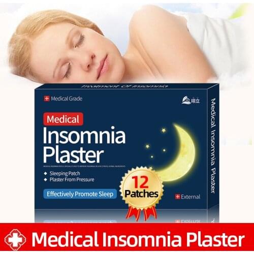 12Pieces Insomnia Headache patch Improve Sleeping Relief Stress Anxiety Massage Plaster Body Relax Medical Sleep Sticker