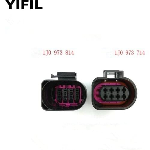 2/4/10sets/lot 8 Pin/Way 1.5mm Male Female Electric Plug Connector For Volkswagen Golf JettaPassat For Audi A4 A5 A6 A8 TT Q5