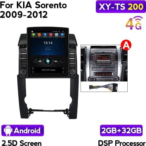 2.5D touch screen GPS Autoradio Multimedia For Kia Sorento 2 XM 2009 - 2012 with WIFI FM Bluetooth audio stereo 9.7'' head unit