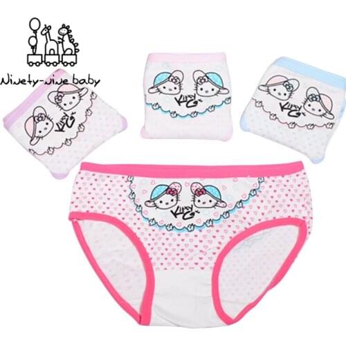 4Pcs/Lot Cotton Material Kids Girls Underwear Lovely Princess Cartoon Colors Girls Boxer For Baby Panties Childrens Clothing