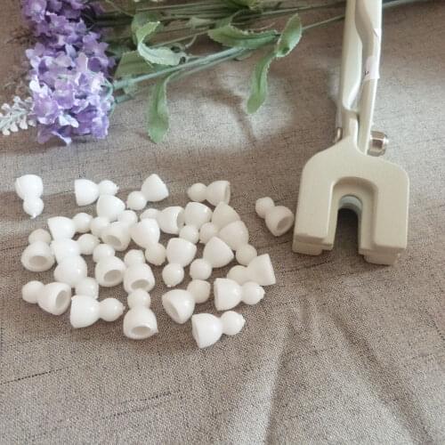 5000pcs/lot 19x12x10mm white plastic bulk skeleton beads toy joint doll skeloton + free Assembly pliers tool