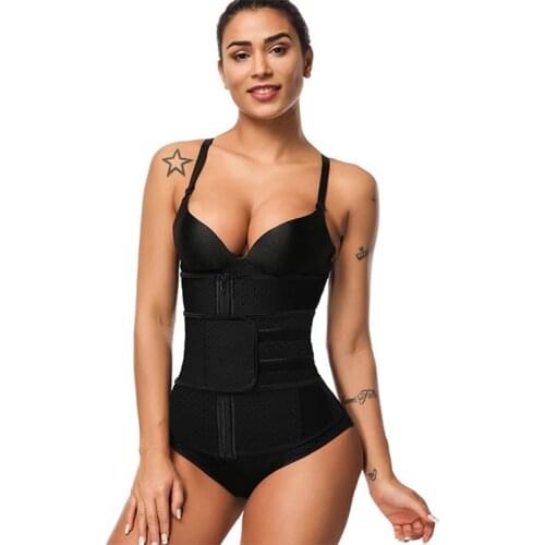 Free shipping Breathable zip waist trainer latex waist trainer reducing girdles Body shapewear women womens binders and shapers