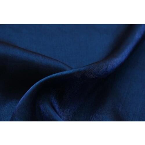 CF474 Changeable Dark Blue tencel fabric Cotton Fabric Imported Coloured Glaze Silk Satin Fashion Women Dress/Skirts Fabrics