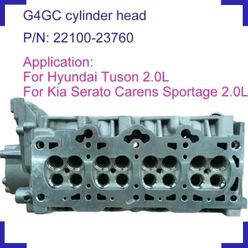 G4GC engine parts cylinder head 16V 22100-23760 2210023760 22100 23760 for Hyundai Tuson Kia Carens Gasoline petrol 2.0L 2003