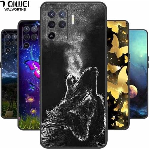 For Oppo Reno5 Lite Case Silicone TPU Soft Bumper Phone Cover for Oppo Reno 5 Lite Funda Reno 5Lite 6.43 inch Cartoon Coque bag