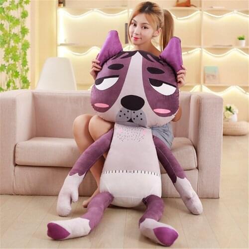 Fancytrader Anime Funny Plush Pillow Doll Big Stuffed Soft Dog Toys Creative Home Decoration Gifts 140cm 55inch