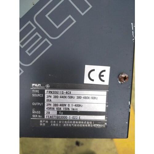 FRN30G11S-4CX 30KW 380V Used One , Inverter Good Working Free Shipping