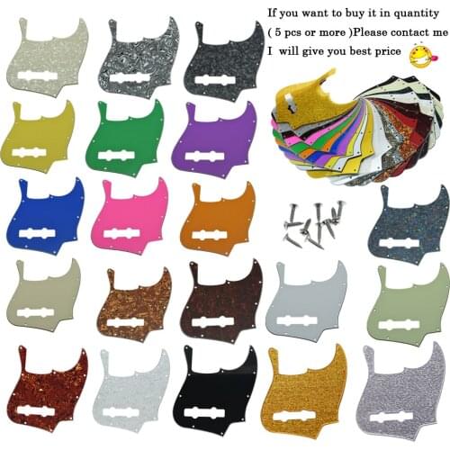 KAISH Standard Jazz J Bass Pickguard with screws Scrach Plate Various Colors