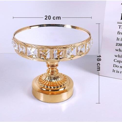 Square Crystal Cake Frame Metal Cupcake Decorative Dessert Base Party Display Cake Tray