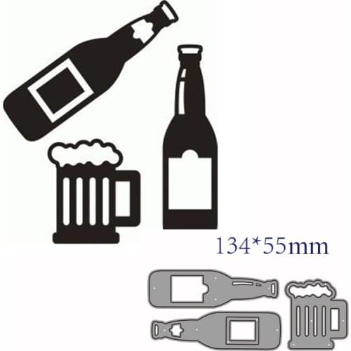 Metal cutting dies cut die mold beer decoration Scrapbook paper craft knife mould blade punch stencils dies