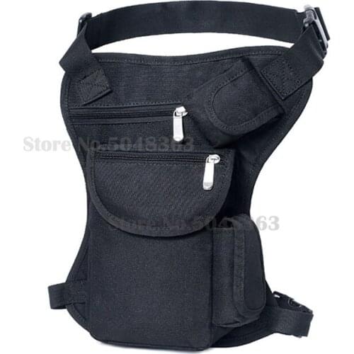 Mens Canvas Thigh Leg Drop Bag Tactical Waist Belt Pack Military Travel Riding Motorcycle Multifunctionl Bags