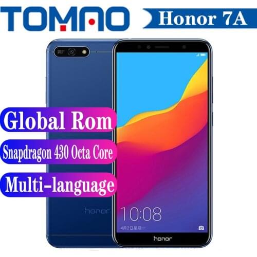 Original New Honor 7A Cell Phone Android 8.0 Octa Core Snapdragon 430 5.7 inch 13MP 3000mAh 2GB 3GB RAM 32GB ROM Multi-language