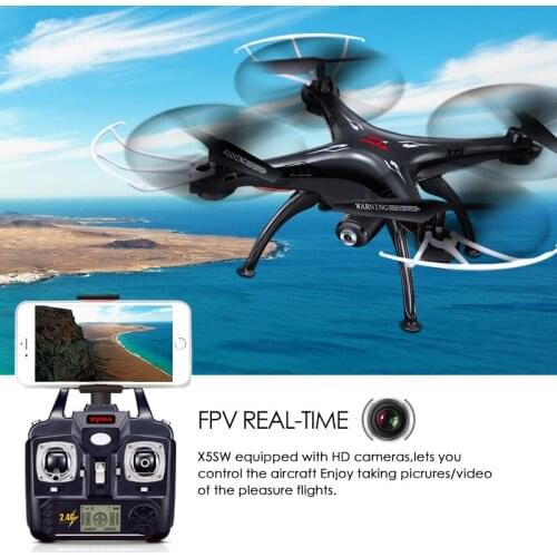 Original SYMA X5SW / X5SW-1 WIFI RC Drone Quadcopter with FPV Camera Headless 6-Axis Real Time RC Helicopter Quad copter Toys