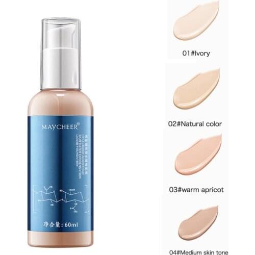 60ml Foundation Base Cream Cosmetics For Face Concealer Coverage Women Waterproof Facial Professional Makeup Primer TSLM1