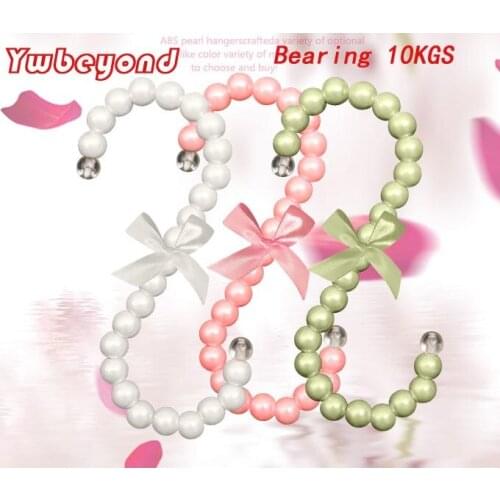 Ywbeyond 20PCS/LOT 15cm plastic pearl bag hangers Fashion women bag clips S-shaped bag hook clothes rack 10 color