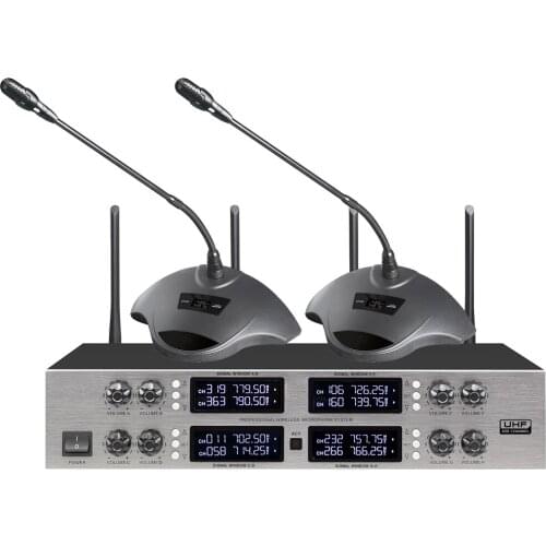 Pro 400 Channel CCS900 Discussion Digital Wireless Microphone with 8 Cardioid Desktop Gooseneck Mics System 8 Handheld Headset