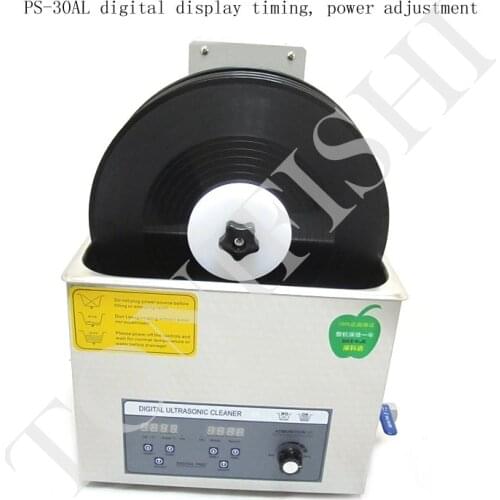 PS-30T Vinyl record cleaning ultrasonic dish washer, cleaning 6 vinyl records at a time, timing, heating, adjustable power