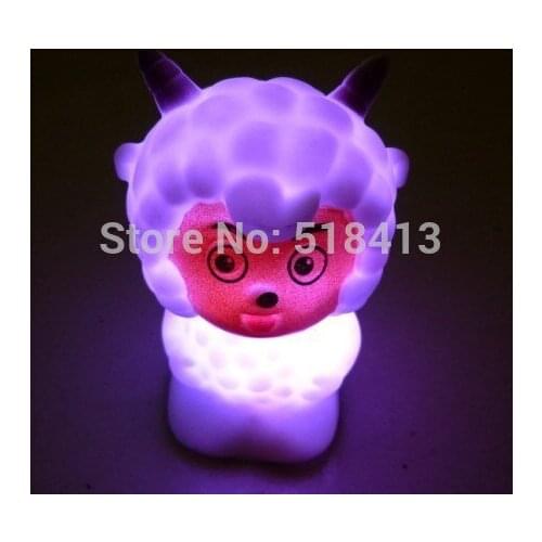Gags & Practical Jokes Strange New Gift Children Light-emitting Colorful Pleasant Goat Change Color Small Night Lantern 2021