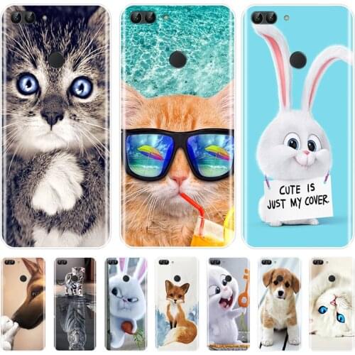 Silicone Phone Case For Huawei P9 P10 P20 P30 Lite Pro 2017 Soft TPU Animals Back Cover For P8 P9 P10 P20 Lite P Smart Plus 2019