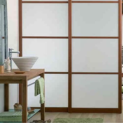 On sales! High Privacy White Fog/Pure Frosted Static Cling 30/45/60/70/90cm Thickening Bathroom Window Frosted Glass Film Office