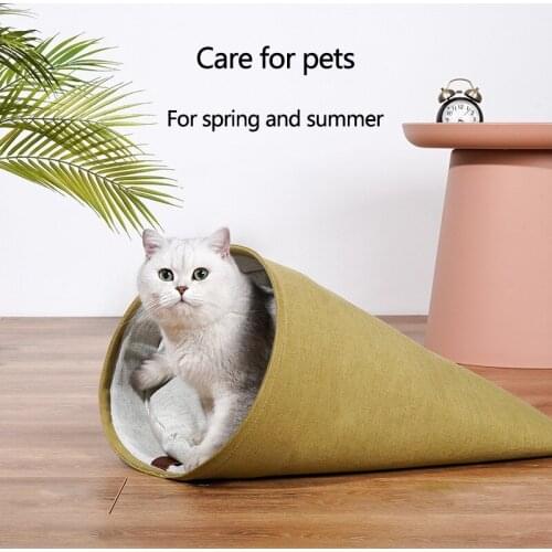 Cat Sleeping Bags for Warm Winter Small Dog Kennel Detachable Washing Easy Cat Nest Four Seasons Using Cat Houses