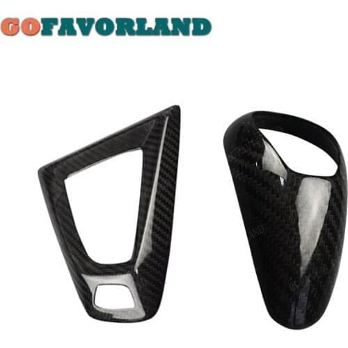 Carbon Fiber Gear Shift Knob Cover Or Base Cover Trim For BMW M Series M2 M3 2009-2013 M4 7 Series F01 F02 2009-2015