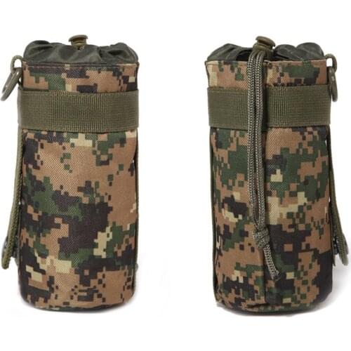 Outdoor Portable Tactical Military Hiking 500ml Water Bottle Kettle Bag Insulated Oxford Pouch Holder with buckle For camping