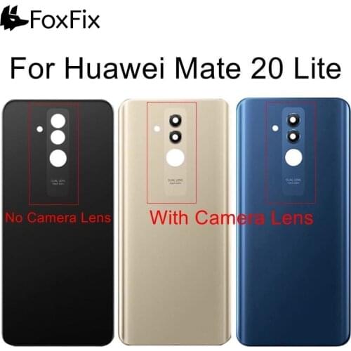 Back Glass Cover For 6.3" Huawei Mate 20 Lite Battery Cover Door Rear Housing Panel Case For Huawei Mate 20 Lite Battery Cover