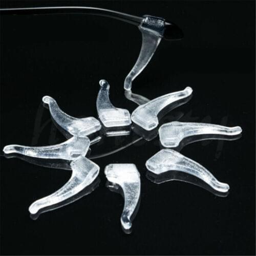 1pairs Eyeglasses Grip Temple Holder Silicone Anti Slip Glasses Ear Hooks Tip