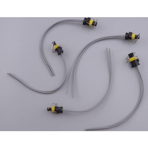 5Pcs Turbo VGT Solenoid IPR Pigtail Connector Fit for Ford Powerstroke F E Series 6.0L 7.3L Diesel F-250 F-550 6E7Z-12A690-DA