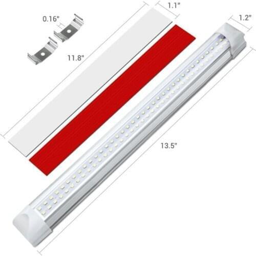 72LED Car Interior White Strip Light Bar Car Interior Lamp with On/Off Switch 964B