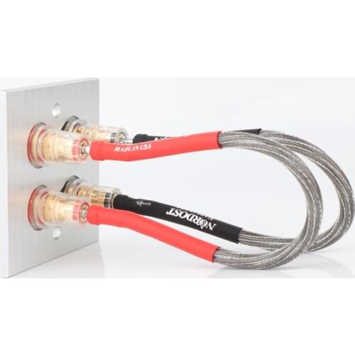 Preffair 4pcs ODIN silver Plated jumper audio cable over machine line fever speaker cable speaker cable