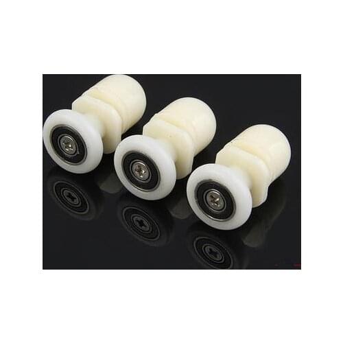 Free Shipping 8 Rollers shower door runners wheels pulleys wheel diameter (20MM-27MM) Shower Room pulley sliding door