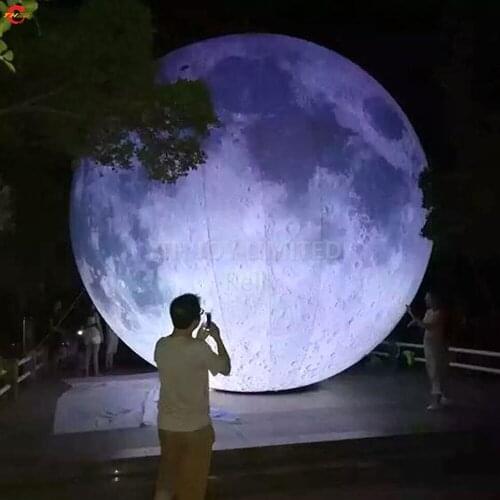Free shipping giant inflatable moon balloon air bounce planets balloons