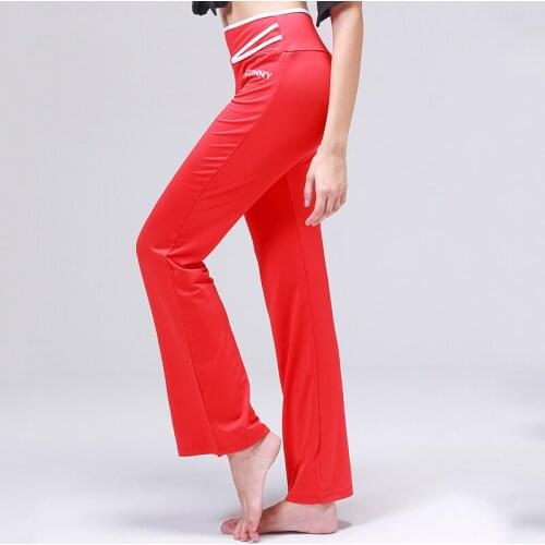 Latin Dance Pants Women Dance Costume Comfort Trousers Adult Bodybuilding Fitness Yoga Practice Clothing Female Dance Pants I269